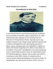larawan talambuhay ni jose rizal|Talambuhay ni Jose Rizal (Buod) .